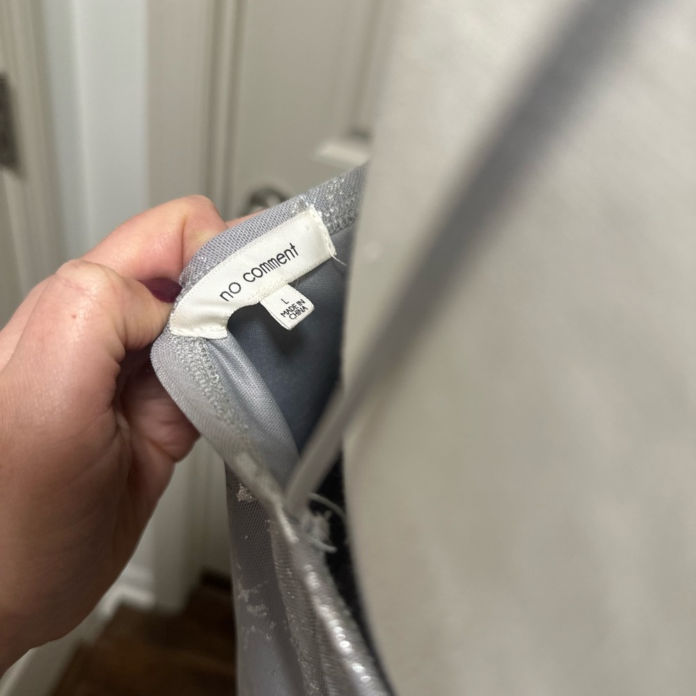 Elegant silver maxi dress - Picture 5 of 5